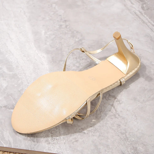 Elegant Stiletto Gladiator Sandals for Women's Summer Parties